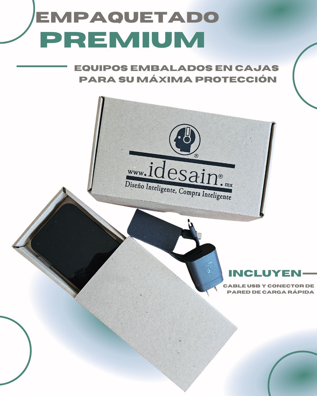 Empaquetado premium de equipos idesain